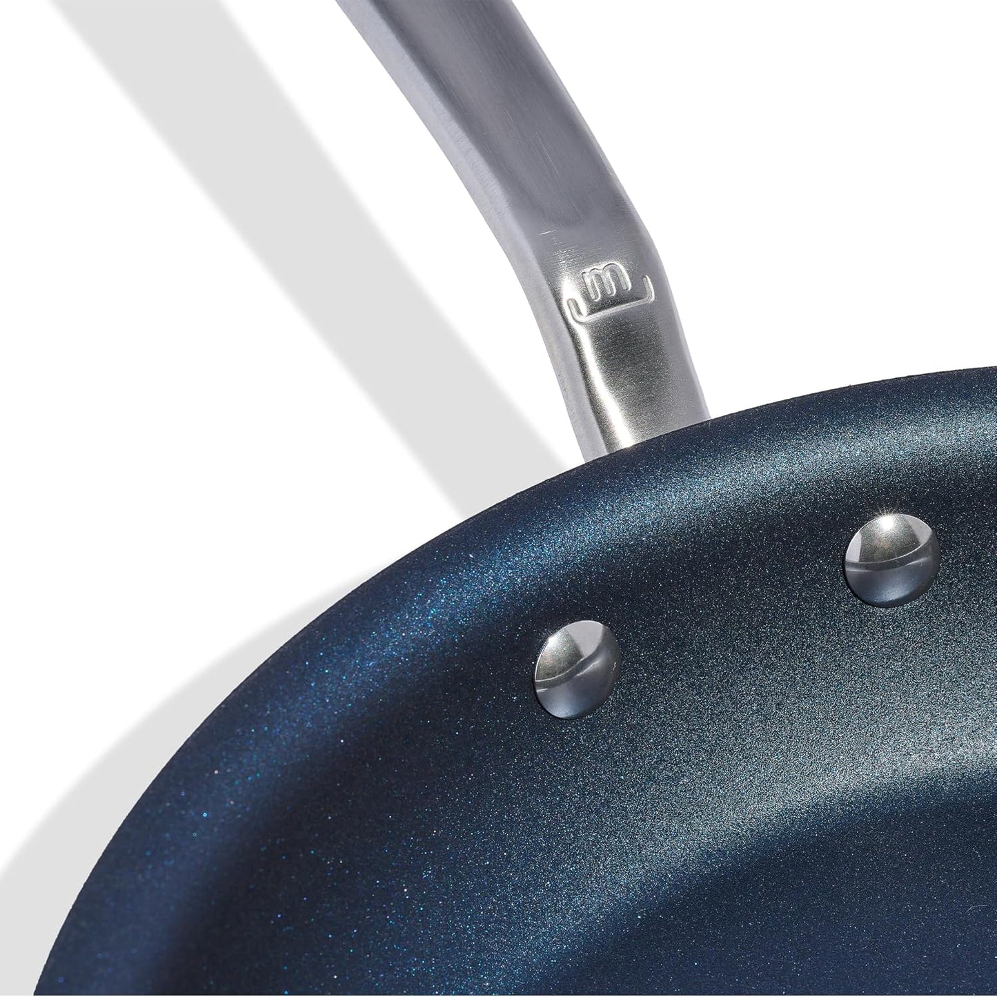 Made In Cookware - ProCoat 10" Non Stick Frying Pan (Harbour Blue) - 5 Ply Stainless Clad Nonstick - Professional Cookware - Induction Compatible