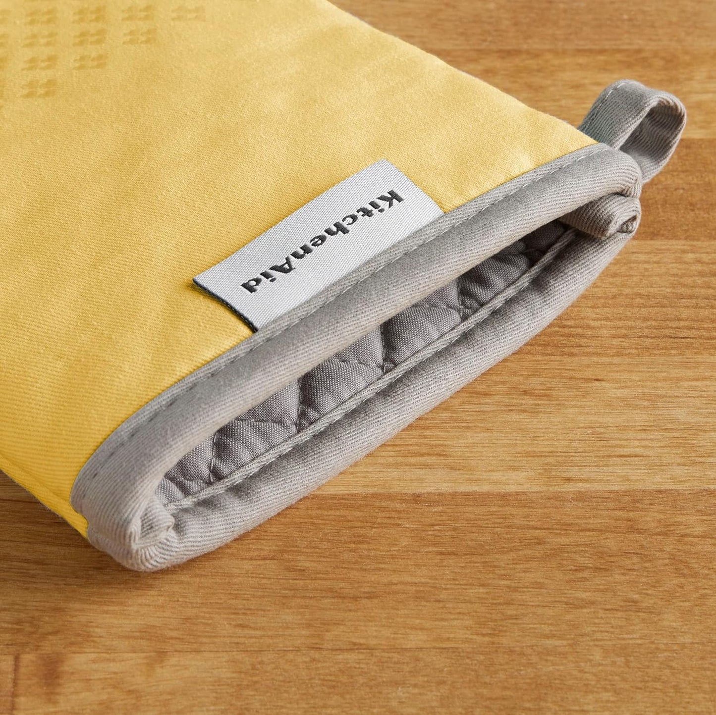 KitchenAid Asteroid Oven Mitt Set, 7"x12.5", Buttercup Yellow, 2 Piece