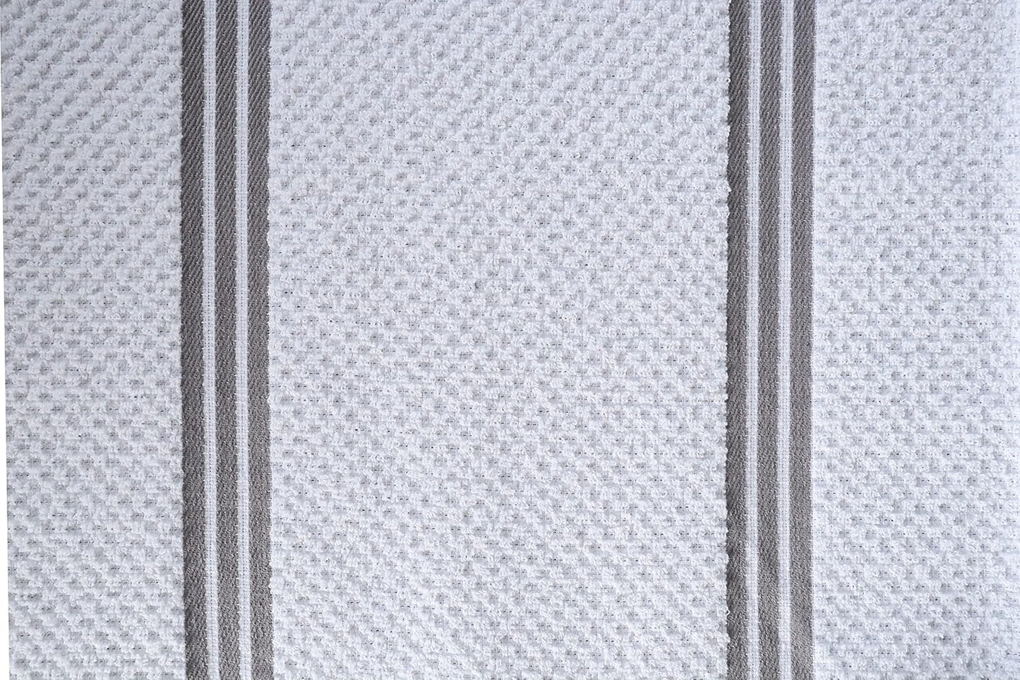 AMOUR INFINI Kitchen Towels Pack of 4 - Absorbent, Quick Drying Premium Cotton Tea Towel - Kitchen Linens 16x28 Inch Dish Towels with Hanging Loop (L.Grey)