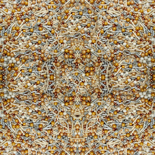 Confect Metallic Sprinkles Mix | Gold & Silver Cake Decorating Balls and Jimmies | Edible Baking Confetti for Cupcakes, Cookies & Desserts | Vegan, Gluten-Free, Soy-Free, Dairy-Free, Palm Oil-Free – 4.2 Oz